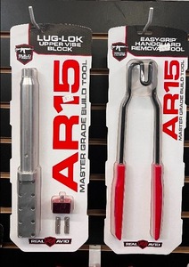 lot 115 image: (2) Real Avid Gun Tools&nbspAR15 Lug-Lok Upper Vise Block and Easy-grip Hand Guard Removal Tool
