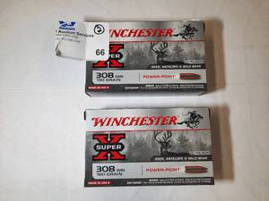 lot 66 image: (2)&nbspWinchester Super - X 308 Win 180 Grain Ammo- 20 rounds