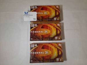 lot 72 image: (3)&nbspFEDERAL Fusion Rifle 300 Win Magnum 180 Grain - 20 rounds