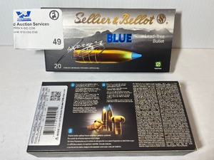 lot 49 image: (2) Sellier & Bellot Exergy Blue 6.5 Creedmoor 120gr HP Rifle Ammo - 20 Rounds