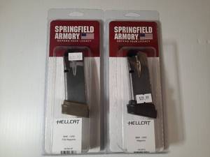 lot 283 image: (2) Springfield Armory HELLCAT 13-Round FDE Magazine - 9mm