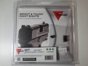lot 219 image: Trijicon Bright & Tough Night Sight Set for Glock