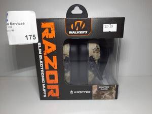 lot 175 image: Walkers Razor Slim Electronic Muffs, NRR23