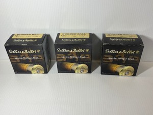 lot 369 image: (3) Sellier & Bellot Special Shotgun Shell Rubber Bal