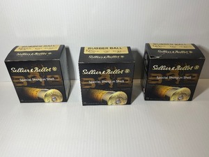 lot 389 image: (3) Sellier & Bellot Special Shotgun Shell Rubber Ball