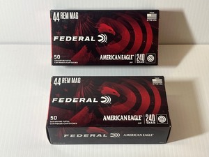 lot 386 image: (2) Federal American Eagle Handgun Cartridges 44 Rem Magnum 240 Grain