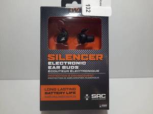 lot 102 image: Walkers Silencer Electronic Ear Buds NRR25