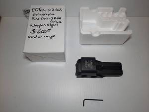 lot 195 image: EOTech Weapon Sight 512.A65 Holographic Red Dot 1MOA Reticle