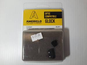 lot 374 image: Ameriglo Optic Compatible Sight Set for Glock Models (excluding 42, 43, 48) GL-331