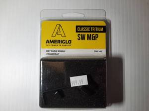 lot 377 image: Ameriglo Classic Tritium Sight Set for Smith & Wesson M&P Shield models (excludes EZ), SW-145