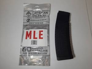 lot 410 image: American Tactical MLE 60 Round Magazine for M4AR Rifles.