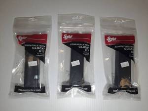 lot 523 image: (3) SGM Tactical Glock Compatible 17 Round Mag by SGM  for 9mm