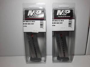 lot 577 image: (2) M&P by Smith & Wesson Magazine Assembly, M&P9 Shield EZ M2.0 8 RD