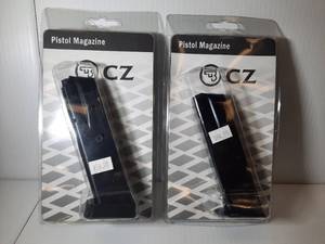 lot 654 image: (2) CZ Pistol Magazines, MAG- CZ 75 7585 9MM 16 RD
