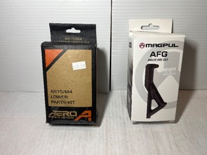 lot 602 image: Aero Precision Lower Parts Kit and Magpul AFG Angled  Fore Grip