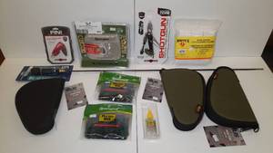 lot 601 image: (8) Gun Cleaning Accessories and (3) Pistol cases