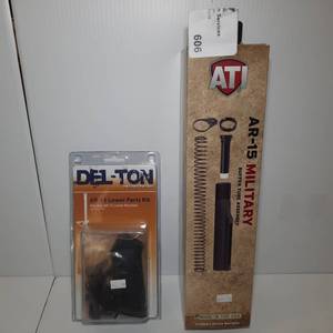 lot 606 image: ATI AR15 Military Buffer Tube Assembly and  Del-Ton AR15 Lower Parts Kit