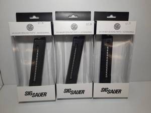 lot 888 image: (3) Sig Sauer Magazines, P322, 22LR, 26RD. 8900746