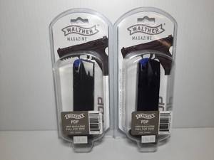 lot 739 image: (2) Walther Magazines, PDP, Full Size 9mm 18  RDS