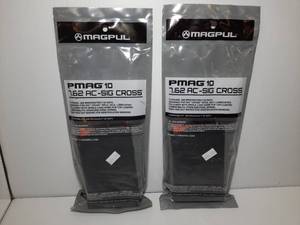 lot 752 image: (2) MAGPUL Magazine PMAG 10 7.62 AC-SIG CROSS, .308 Winchester