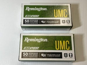 lot 727 image: (2) Remington UMC 30 Super Carry Cartridges, 100 GR. FMJ, Muzzle Velocity 1250 FPS. 50 RD