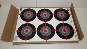 lot 932 image: 1 box of Birchwood Casey Dirty Bird Multiple Birdseyes 12 x 18 Targets