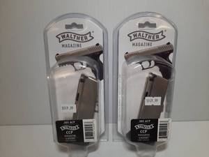 lot 961 image: (2) Walther CCP Magazines, .380 ACP, 8  RDS