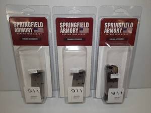 lot 962 image: (3) Springfield Armory 911 Magazines 9mm 6RD