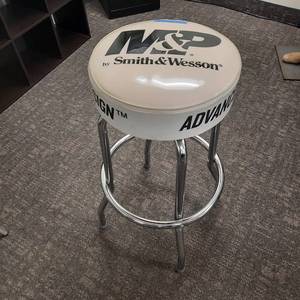 lot 91D image: M&P by Smith & Wesson Swivel Chrome Stool