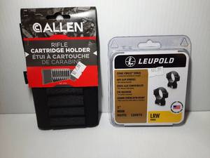 lot 1159 image: (2) Firearm Accessories AllenRifle Cartridge Holder Leupold LRW Rings 1