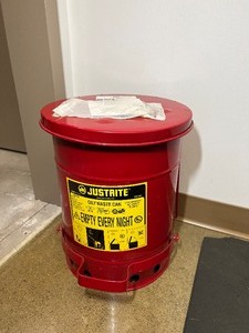 lot 695 image: Justrite Oily Waste Can