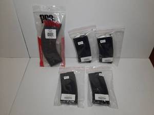 lot 1107 image: (5) Firearm Magazines (1) ProMag Magazine for AR-15  (4) E-Lander 7.62x39mm 17-Round Steel AR-15