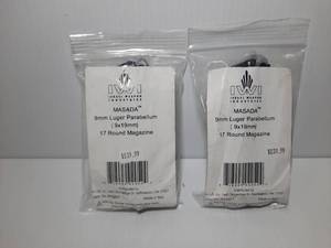 lot 1115 image: (2)  IWI Masaba Magazines, 9mm Ruger