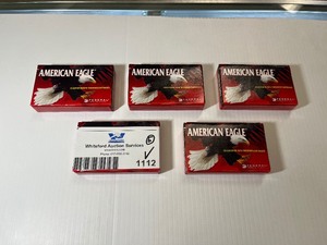 lot 1112 image: (5) Federal American Eagle Rifle Cartridges, 300 Blackout
