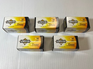 lot 1174 image: (5) Armscor Standard Velocity Brass Cartridges, 22 Magnum