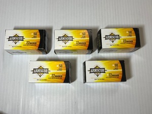 lot 1178 image: (5) Armscor Standard Velocity Brass Cartridges, 22 Magnum