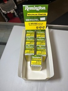 lot 1196 image: (7) Remington Magnum Rimfire Cartridges, 22 WIN MAG