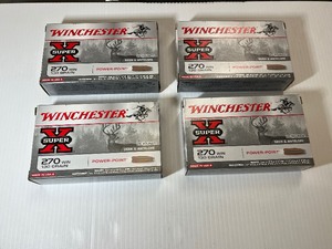 lot 1204 image: (4) Winchester Super X Power Point Ammo, 270 WIN