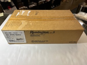 lot 1212 image: 1 Case of Remington Rimfire Cartridges, 22 WIN MAG, 40 GR