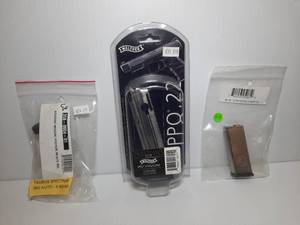 lot 1171 image: (3) Firearm Magazines Taurus Spectrum .380 Auto Walther PPQ .22 LR North American Arms, .32