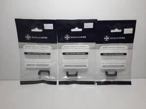 lot 1189 image: (3) Shield Arms Mag Catch Release for OEM Glock 43X43 Pistols