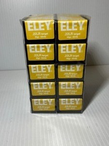 lot 1252 image: 1 pack of Eley Target Ammo, .22LR 40 gr., 50 RDS, 3121-30166, 10 boxes of 50 in the pack