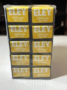 lot 1260 image: 1 pack of Eley Target Ammo, .22LR 40 gr., 50 RDS, 3121-30166, 10 boxes of 50 in the pack