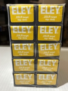 lot 1268 image: 1 pack of Eley Target Ammo, .22LR 40 gr., 50 RDS, 3121-30166