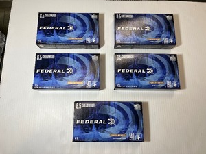 lot 1296 image: (5) FEDERAL Power Shok 6.5 Creedmoor 140 Grain Ammo - 20 RDS