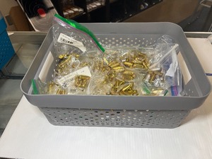 lot 1297 image: Bin of bags of Ammo, 40 S&W