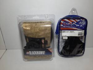 lot 1340 image: (2) Holsters DeSantis Gunhide Holster Inside Heat Blackhawk Serpa Concealment
