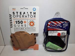 lot 1346 image: 2) Holsters DeSantis Gunhide Holster Inside Heat, Left Hand, Springfield Hellcat  Stealth Operator Multi-fit