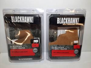 lot 1259 image: (2) Blackhawk Suede Tuckable Holsters, 1911 Officers and Clones, Right, #02