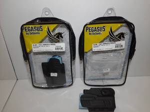 lot 1267 image: (2) Pegasus by DeSantis Slim Tuk Holster (ambidextrous). Sig Sauer P365, SAS, P365X with Romeozero